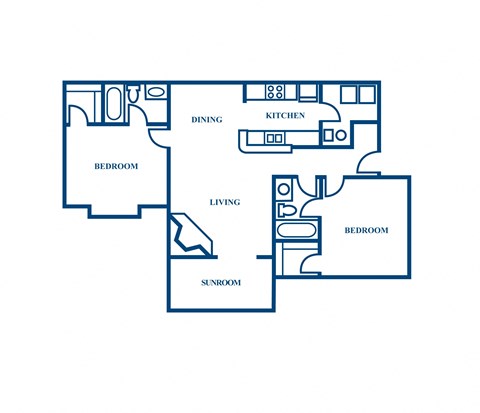 B3 2D Floorplan at Woodmere Trace in Duluth, GA